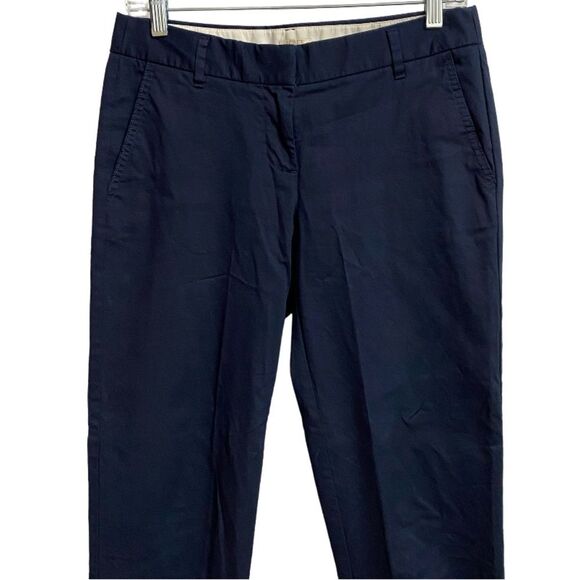 J. Crew Stretch Women's Dress Pants Size 2 Navy Blue Office Collegiate Preppy - Picture 5 of 16